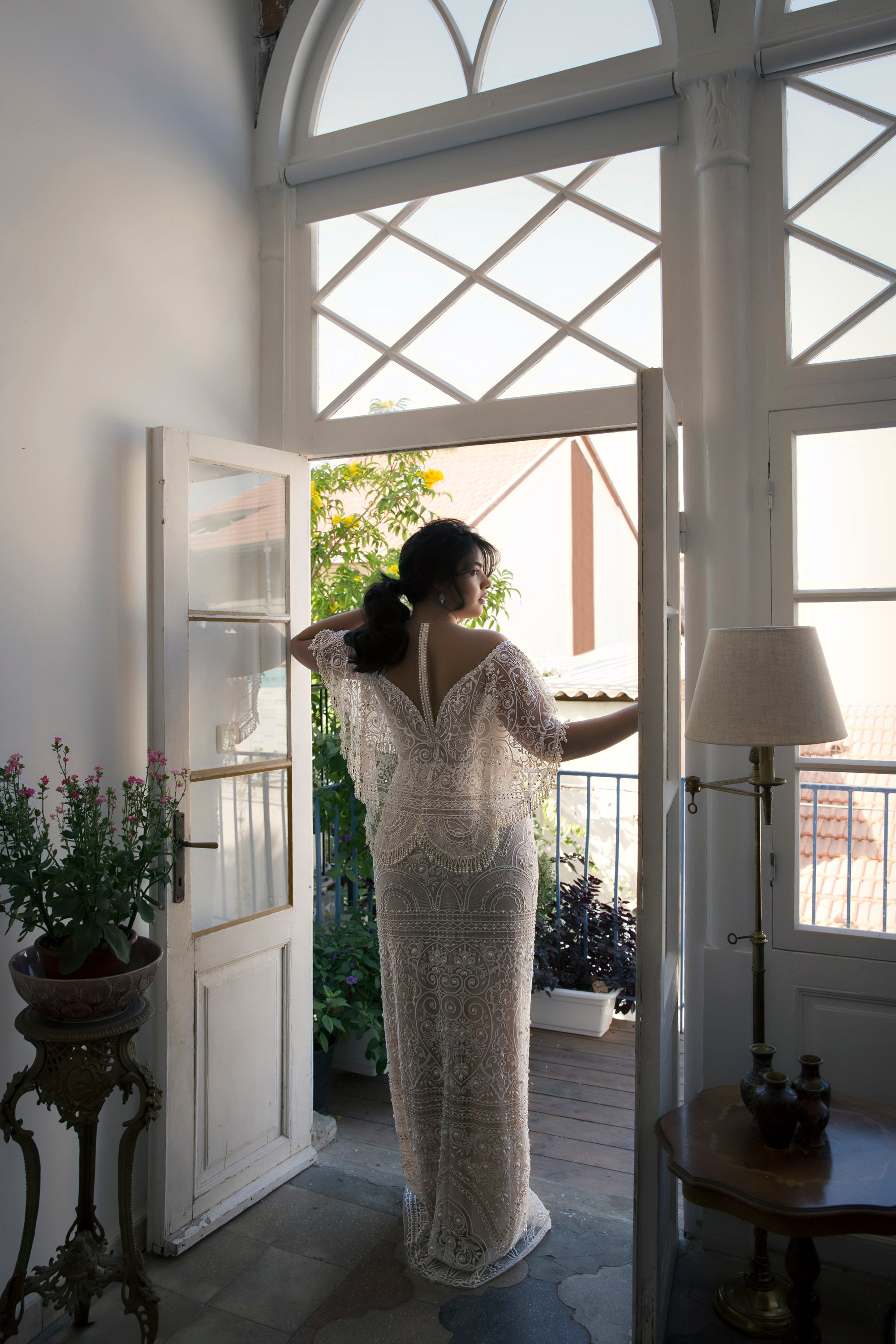 Plus size bridal dress