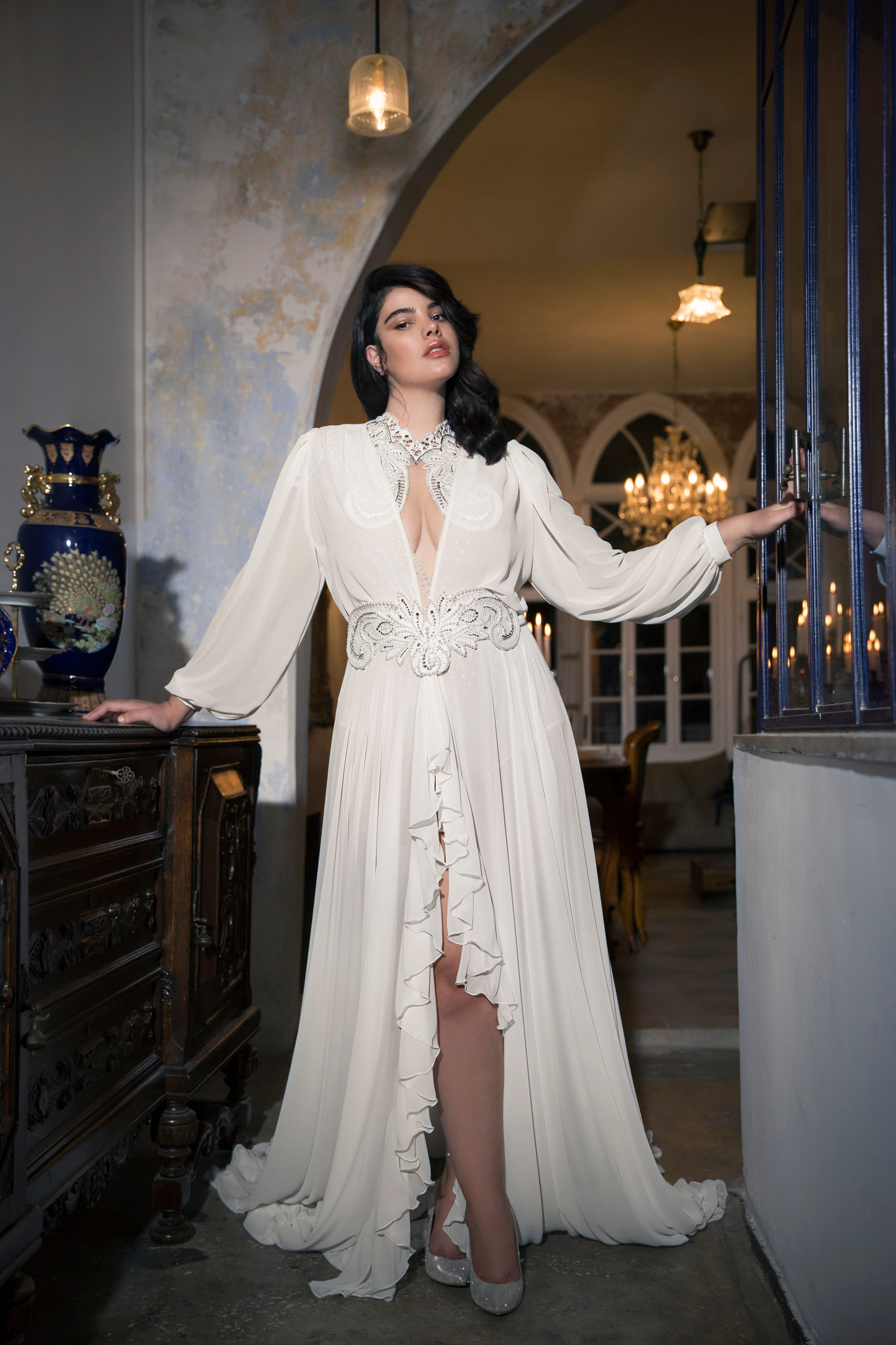 Plus size bridal dress