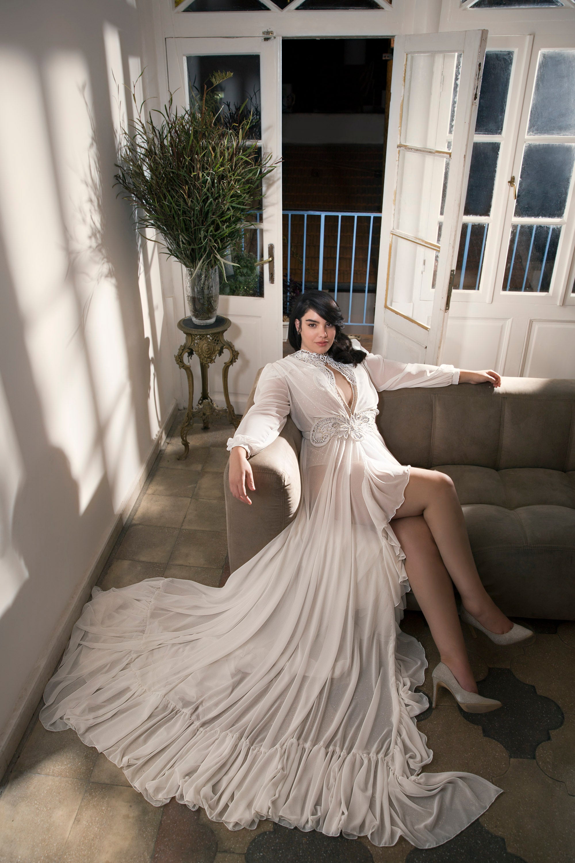 Plus size bridal dress